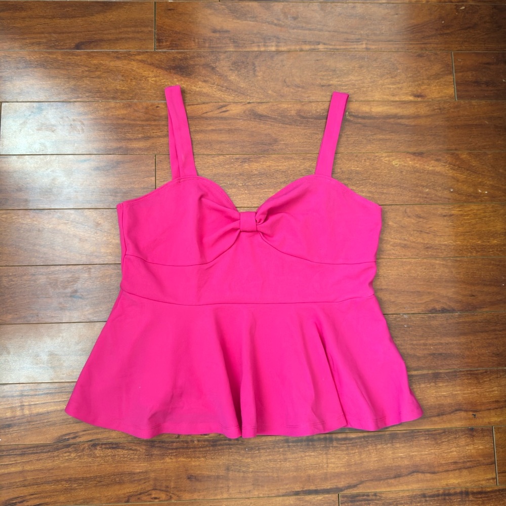 Hot Pink Flowy Bow Dress/Top